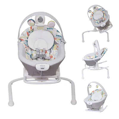 Graco Duet Sway 2-in-1 Swing and Rocker - Patchwork