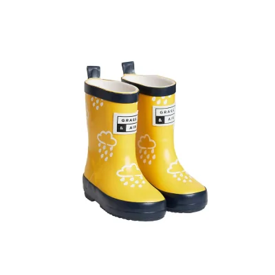 Grass & Air Colour-Revealing Wellies - Navy - 4 UK