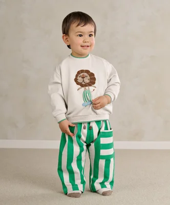 Green Stripe Trouser - 12-18 Months