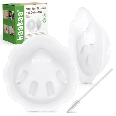 haakaa Petal Soft Silicone Milk Collector for Breastfeeding - 2PCS