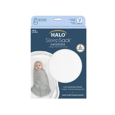 HALO SleepSack Swaddle Midnight Moons Baby Sleeping Bag, 1.5 Tog — image 7