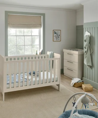 Hampden 2 Piece Cotbed Set with Dresser Changer