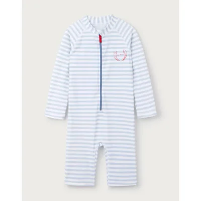 Happy Crab Stripe Surfsuit (0–4yrs)