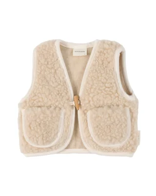 Harrods X BINIBAMBA Exclusive Peanut Merino Wool Snugglevest Gilet