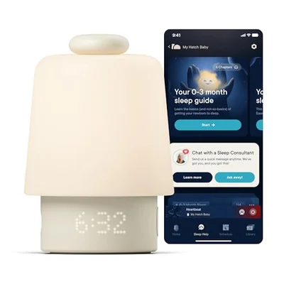 Hatch Baby Sound Machine & Night Light – Baby White Noise Machine and Light, Sleep Trainer, Routine Builder, Time-to-Rise Alarm Clock for Nursery & Toddler Bedroom