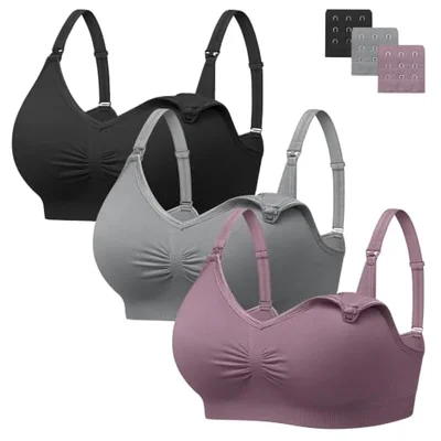HBselect Womens Nursing Bras Wireless Maternity Bras Breastfeeding Bras