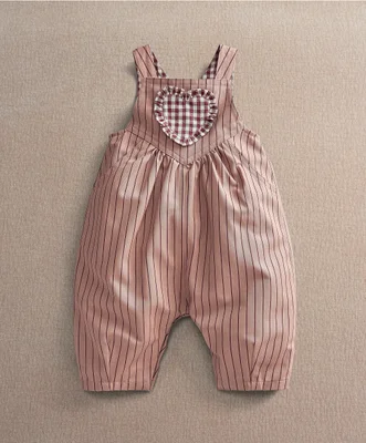 Heart Dungarees - 12-18 Months