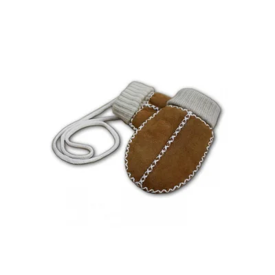 Heitmann Cuffed Lambskin Baby Mittens