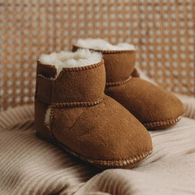 Heitmann Lambskin Booties - Sand