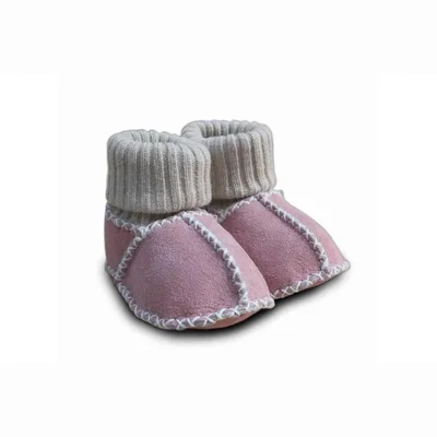 Heitmann Lambskin Sock Booties - Rose / 0-6m / 0-6m