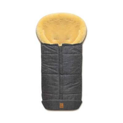 Heitmann Lambskin Zip-Up Footmuff - Grey