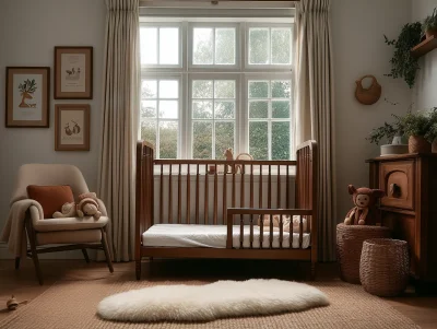 Heritage cot + Toddler Rail Honey - 60x120 - Honey