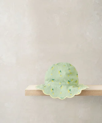 Hibiscus Reversible Hat - Pink / 2-3y