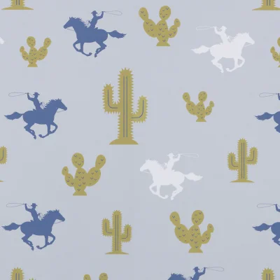 Hibou Design Cactus Cowboy Wallpaper