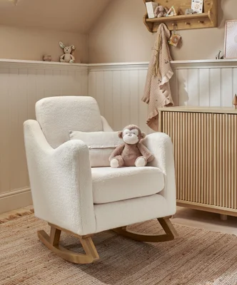 Hilston Cuddle Chair - Off-White Boucle
