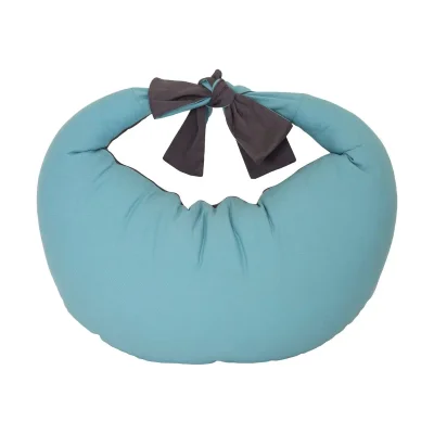 Hippychick Feeding Pillow-Charcoal and Reef Blue