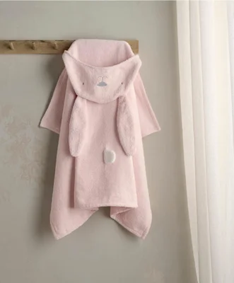 Mamas & Papas Soft Hooded Baby Towel, Bunny