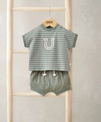 Horseshoe T-Shirt & Shorts Outfit Set