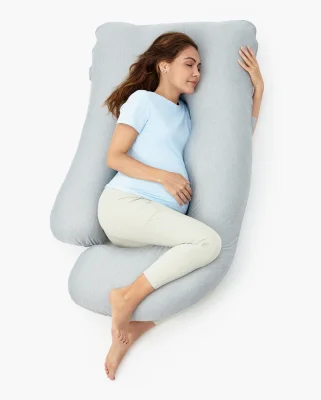 Huggable - U Shaped Maternity Body Pillow | Cover Material: Cooling | Ship to: EU