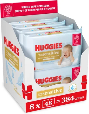 Huggies Extra Care Sensitive Baby Wipes