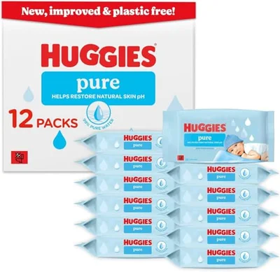 Huggies Pure Plastic Free Baby Wipes