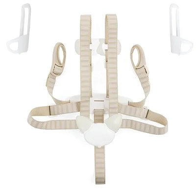 Hxeternal 5-Point Harness - Only Compatible with Tripp Trapp Baby Set - for Ages 6-36 Months - Easy to Install & Use - White