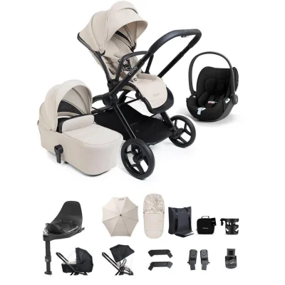 iCandy Core 2 Black Complete Travel Bundle with CYBEX Cloud T and Base