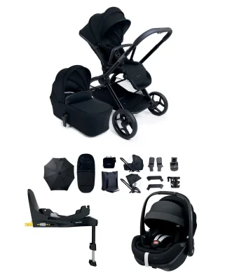 iCandy Core 2 Pushchair Bundle With Maxi-Cosi Pebble 360 Pro Car Seat & Base – Black