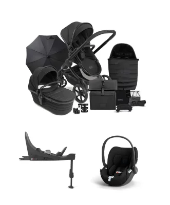 ICandy Peach 7 STUDIO Complete Bundle and Cloud T i-Size Rotating Car Seat & Base - Black