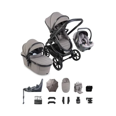 iCandy Peach 8 Complete Bundle with Cocoon 360 and Base - Taupe/Sandstone