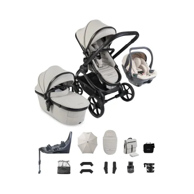 iCandy Peach 8 Complete Bundle with Cocoon 360 and Base - Taupe/Sandstone