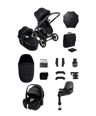 iCandy Peach 8 Complete Bundle with Maxi-Cosi Pebble 360 Pro2 Car Seat - Black