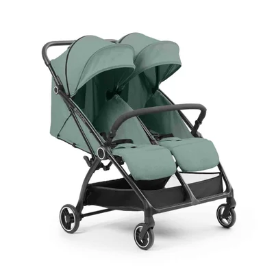 Ickle Bubba Aries Double Autofold Stroller - Green