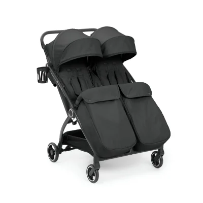 Ickle Bubba Aries Double Max Auto-Fold Stroller - Graphite Grey