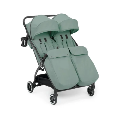 Ickle Bubba Aries Double Max Auto-Fold Stroller - Stone
