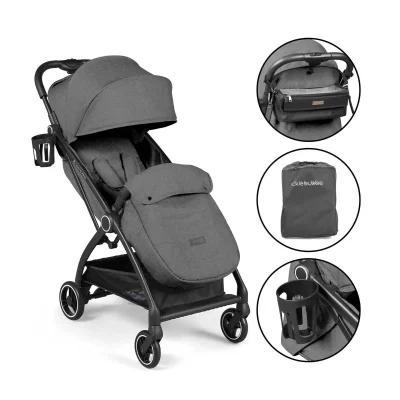 Ickle Bubba Aries Prime Autofold Stroller - Graphite Grey