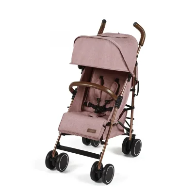 Ickle Bubba Discovery Rose Gold Chassis Pushchair-Black
