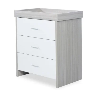 Ickle Bubba Pembrey Changing Unit/Chest-Ash Grey & White