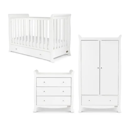 Ickle Bubba Snowdon 4 in 1 Mini 2 Piece Furniture Set - White