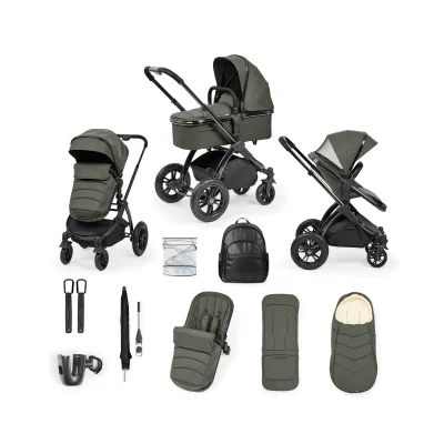 Ickle Bubba Stomp Luxe Elements 12 Piece Pram System - Forest