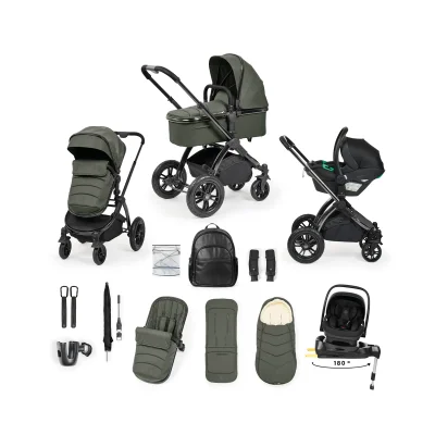 Ickle Bubba Stomp Luxe Elements 15 Piece Travel System - Forest - Forest