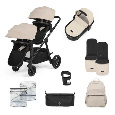 Ickle Bubba Virgo Duo Pushchair 11 Piece- Stone - Stone