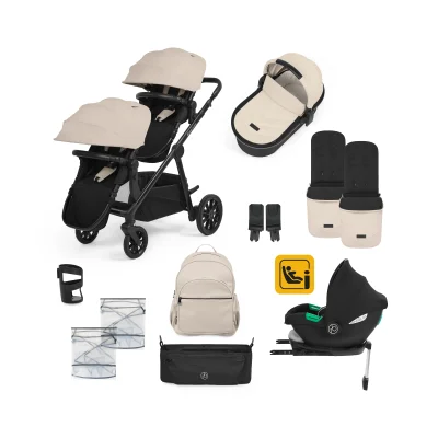 Ickle Bubba Virgo Growing Family 14 Piece Travel System with Cirrus i-Size Car Seat & Isofix Base