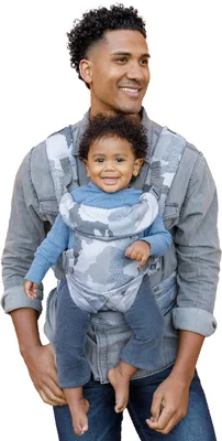 Infantino Flip 4-in-1 Convertible Baby Carrier, Adjustable, Ergonomic Babywearing, Registry Essential, Baby Carrier for Newborn to Toddler, Black and Gold