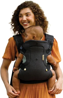 Infantino Flip 4-in-1 Convertible Baby Carrier - Black and Gold