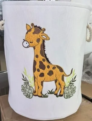 INough Baby Laundry Baskets Baby Hamper, Toy Basket for Kids Washing Basket, Toys Storage Basket for Soft Toy Animal Basket Safari Nursery Decor (Giraffe) - Yellow Giraffe