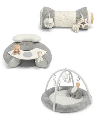Interactive Elephant Play Mat Bundle - Grey