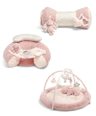 Interactive Elephant Play Mat Bundle - Grey