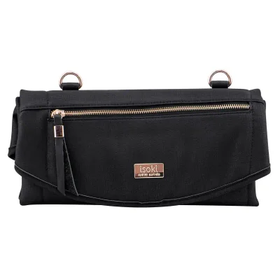 Isoki Adelaide Round Change Mat Purse - Black