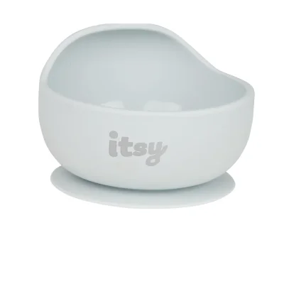 Itsy Silicone Suction Bowl-Grey